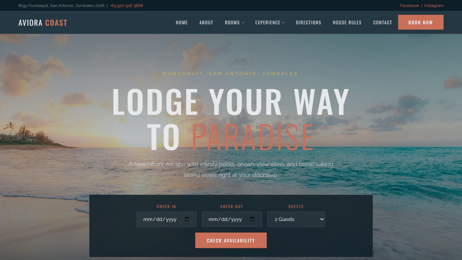 Luxury Beach Resort — Zambales